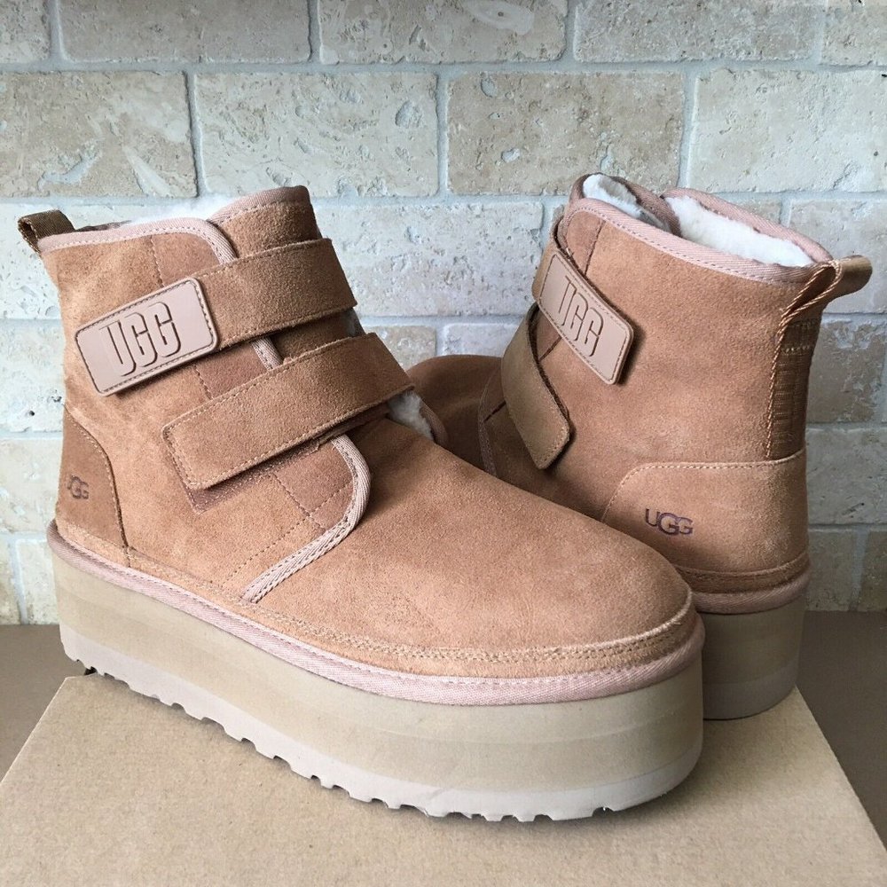 AUTHENTIC PLATFORM UGGS ~ NEUMEL STRAP ~ SOLD OUT EVERYWHERE!